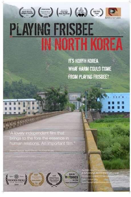 Playing Frisbee in North Korea (2021) movie poster