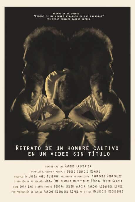 Portrait of a captive man in an untitled video (2019) movie poster