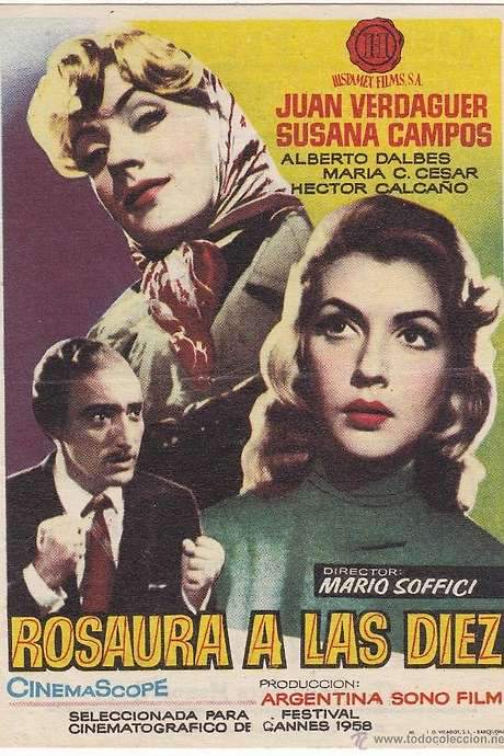 Rosaura at 10 O’Clock (1958) movie poster
