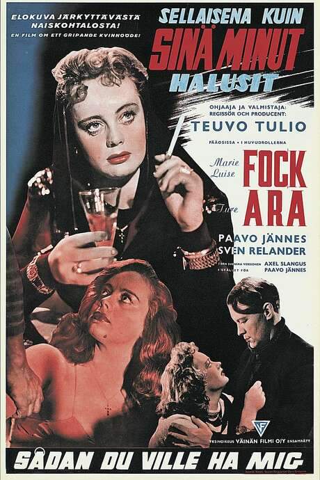 Sellaisena kuin sinä minut halusit (1944) movie poster