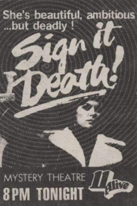 Sign It Death (1974) movie poster