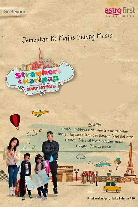 Strawberi Karipap Sesat Kat Paris (2014) movie poster