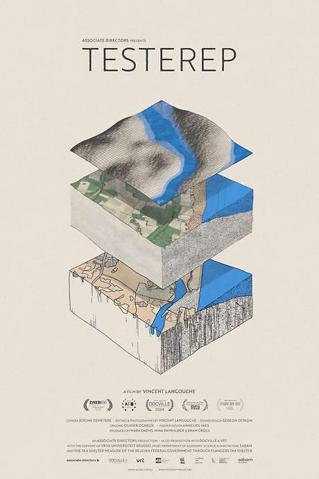 A team of scientists search for the lost island of Testerep in front of the Belgian coast, venturing into artificial landscapes and virtual realities.