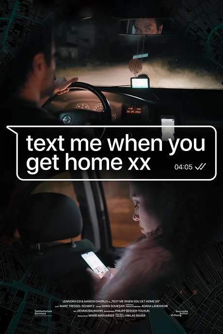 Text me when you get home xx (2022) movie poster
