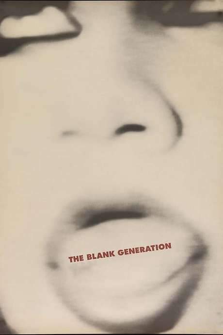The Blank Generation (1976) movie poster
