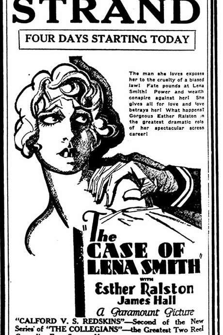 The Case of Lena Smith (1929) movie poster