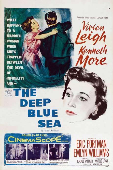 The Deep Blue Sea (1955) movie poster