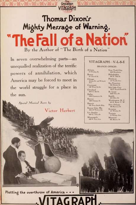 The Fall of a Nation (1916) movie poster