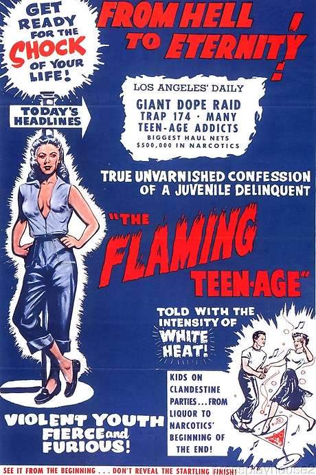 The Flaming Teenage (1956) movie poster