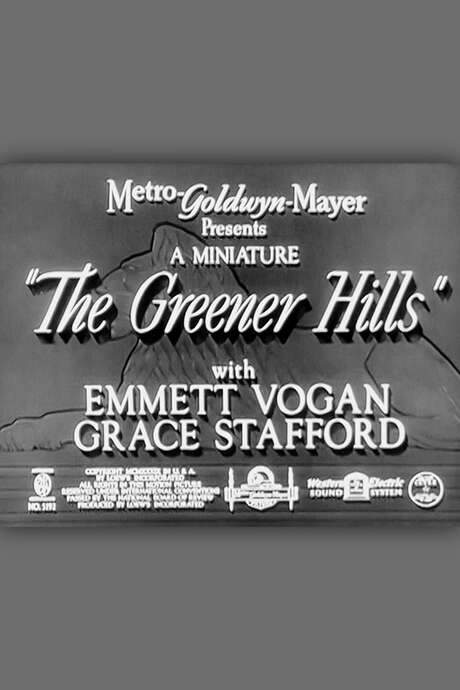 The Greener Hills (1939) movie poster