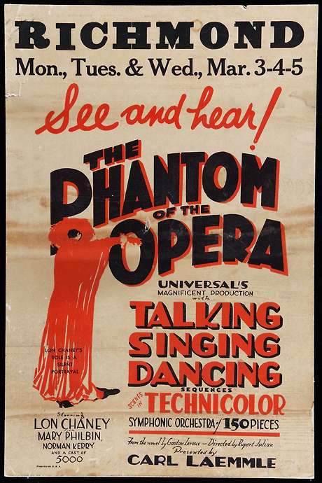The Phantom of the Opera (1929) movie poster