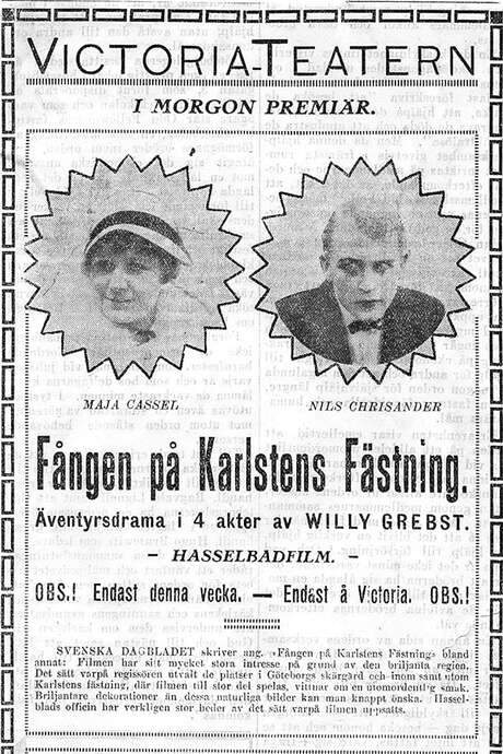 The Prisoner of Karlsten’s Fortress (1916) movie poster