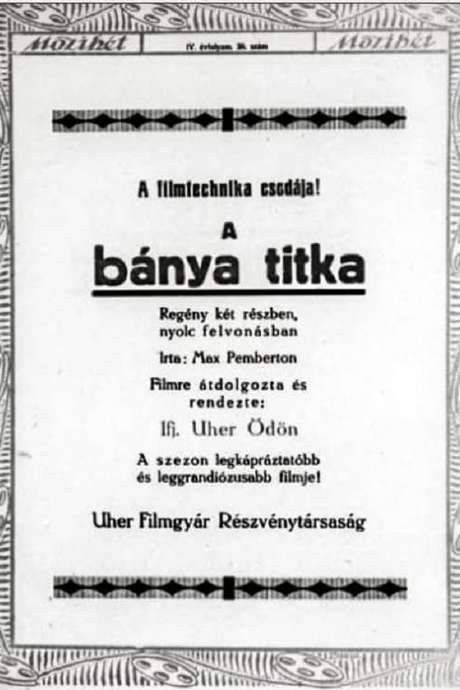 The Secret of the Mine (1918) movie poster