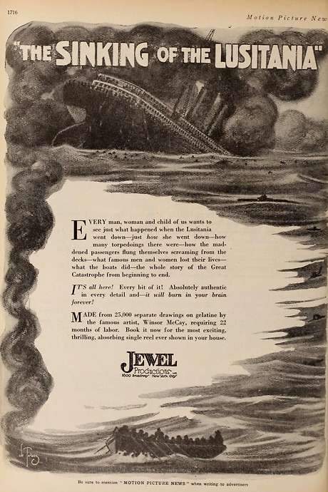 The Sinking of the Lusitania (1918) movie poster