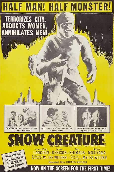 The Snow Creature (1954) movie poster