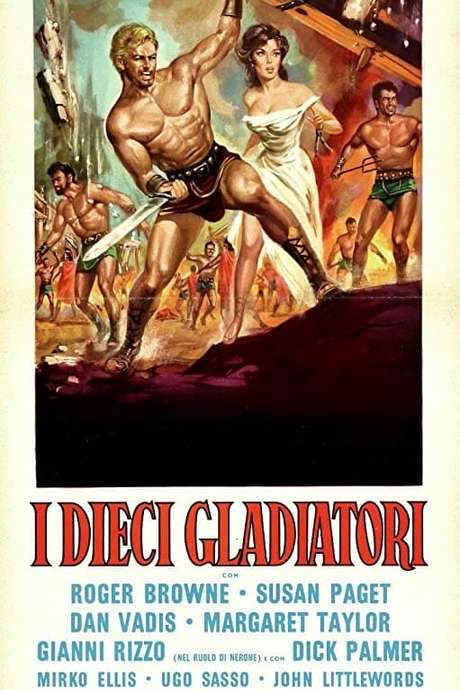 The Ten Gladiators (1963) movie poster