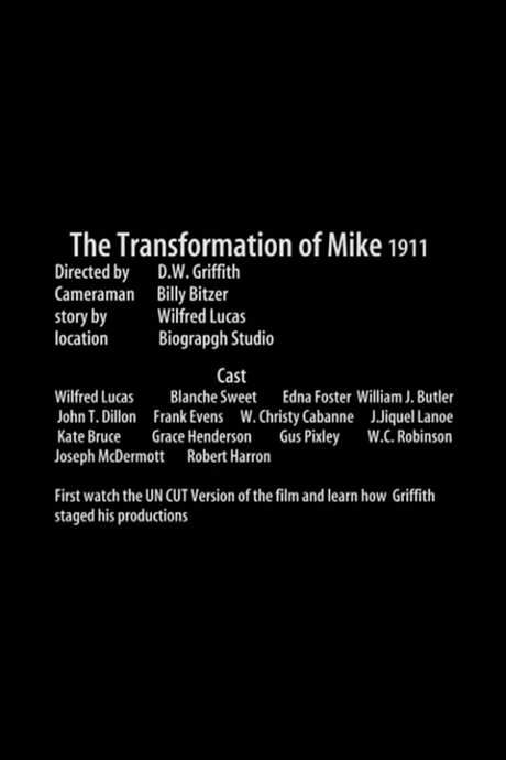 The Transformation of Mike (1912) movie poster