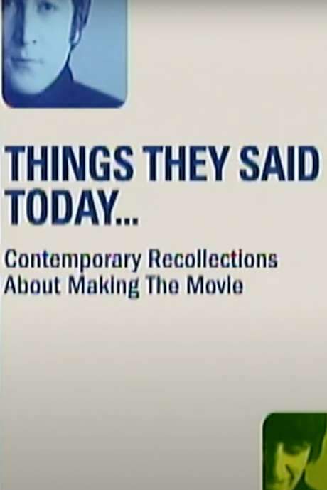 Things They Said Today (2002) movie poster