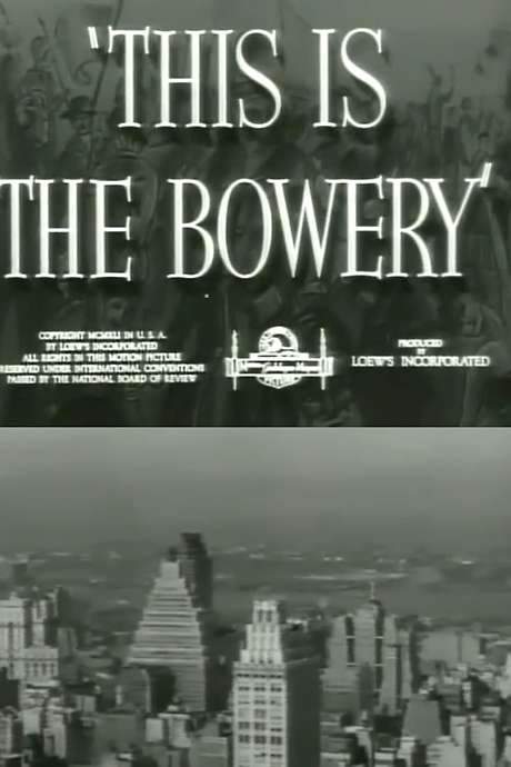 This Is the Bowery (1941) movie poster
