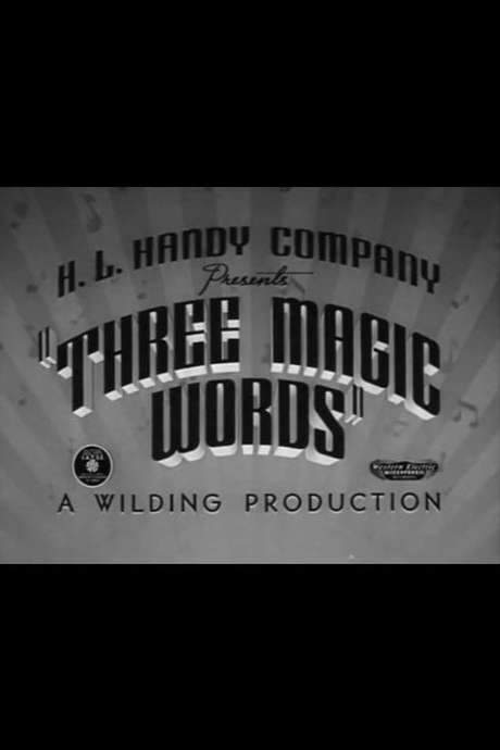 Three Magic Words (1939) movie poster