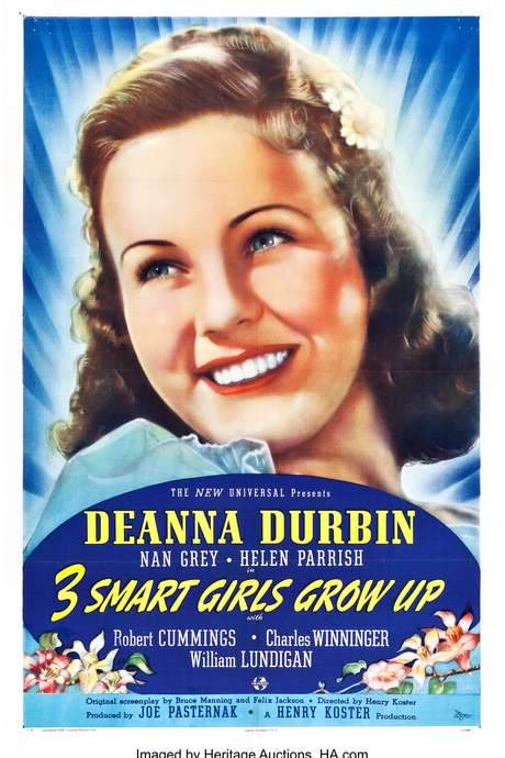 Three Smart Girls Grow Up (1939) movie poster