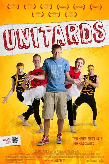 Three seniors are tasked with reviving school spirit. When usual efforts fail, they form a men’s dance‑drill team, recruiting misfits through auditions, begging and blackmail. Named the Unitards, they win student support, but the girls’ drill coach plots their ruin. She succeeds, but the boys fight back, seize the school and trap her.