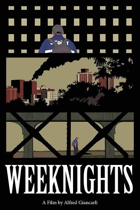 Lonely dudes in liminal spaces Three guys working the graveyard shift around a deserted urban college campus try to make it through a long and lonely night on the job.
