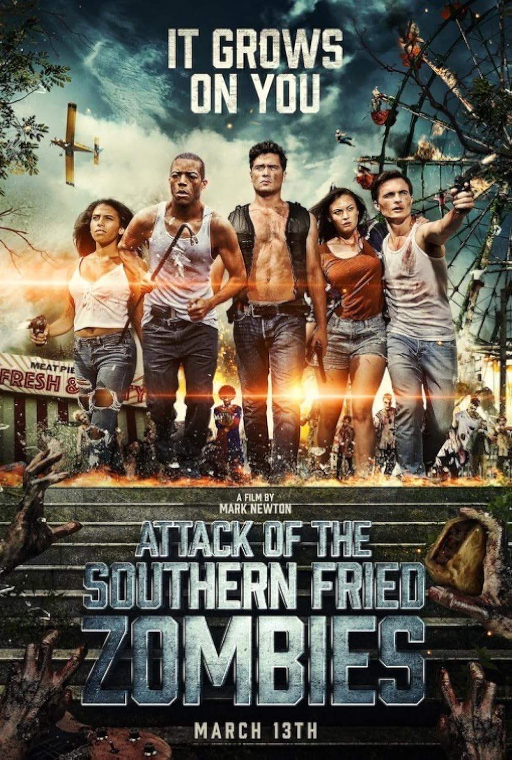 In Charleston, Mississippi, a disastrous experiment results in a terrifying outbreak: the town's residents are turning into zombies. Pilot Lonnie and a group of unlikely heroes must band together to escape the escalating crisis and seek refuge from the relentless undead. As the city descends into chaos, they face a horrifying combination of zombie horror and a uniquely Southern twist.