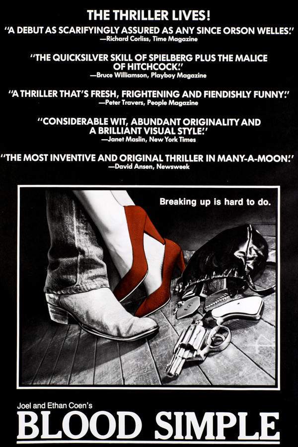 A jealous Texas bar owner hires a private investigator to kill his wife, who is having an affair with the bartender. The detective, along with his wife, complicates the plan, setting off a chain of misunderstandings and violence. As they try to cover their tracks, the situation spirals out of control, leading to a deadly game of deception and mistaken identity in the Texas landscape.