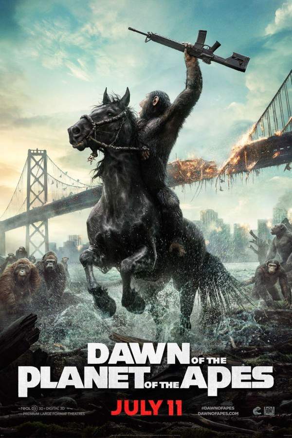 In a post-apocalyptic world decimated by a human-made virus, a new generation of apes emerges, led by the intelligent chimpanzee, Caesar. He establishes a flourishing colony in Muir Woods, striving to protect his people. However, the dwindling number of human survivors complicates matters, forcing Caesar to confront a difficult choice: can he foster a fragile peace and understanding between apes and humans, or will old prejudices and fears lead to conflict and destruction?