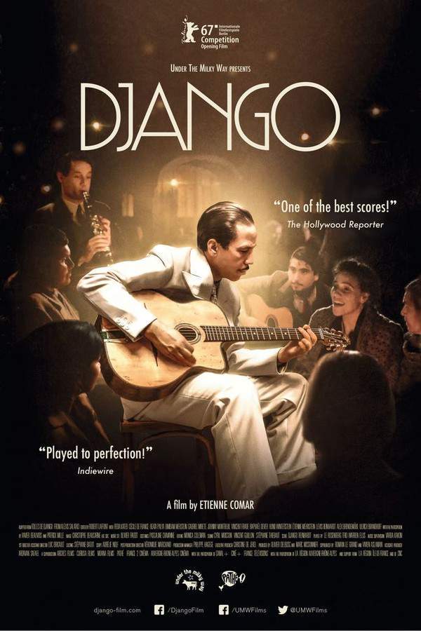 In 1943 France, jazz guitarist Django Reinhardt risks everything to find his family, escaping the dangers of Nazi-occupied Paris. His journey through a fractured nation tests his courage and skill as he confronts the hardships of wartime. Django’s desperate search for his loved ones becomes a powerful symbol of hope and a testament to the enduring spirit of resistance against oppression.