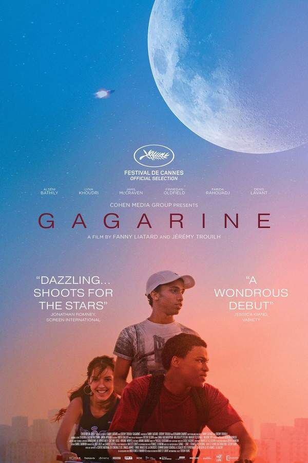 Sixteen-year-old Youri lives in Gagarine Cité, a housing project on the outskirts of Paris, where his dreams of space are intertwined with his surroundings. When the demolition of his home is announced, Youri, along with friends Diana and Houssam, decides to take action. They work together to revitalize the estate and create a symbol of hope for their community before it’s lost forever, facing a bittersweet future.