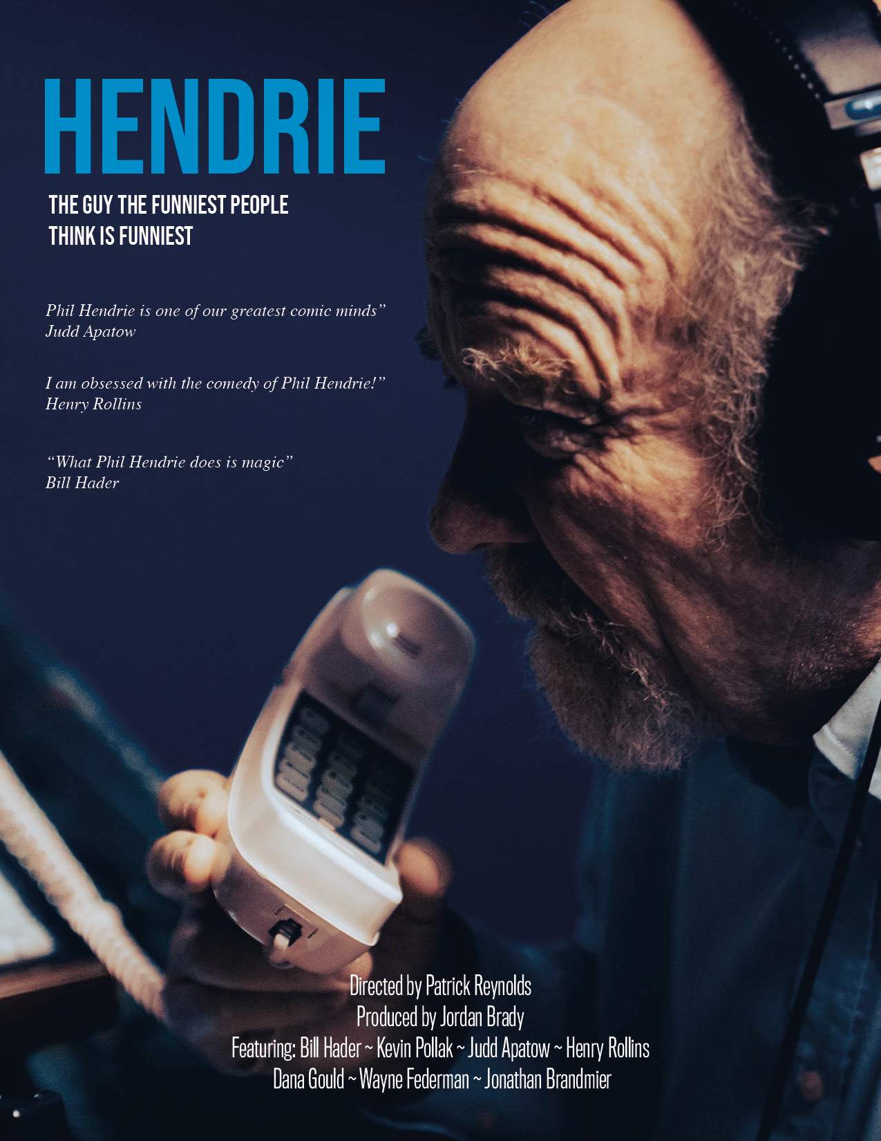 This documentary explores the career of Phil Hendrie, showcasing his groundbreaking radio show and the unique style that set him apart. It reveals how his satirical humor and inventive storytelling influenced a generation of comedians.