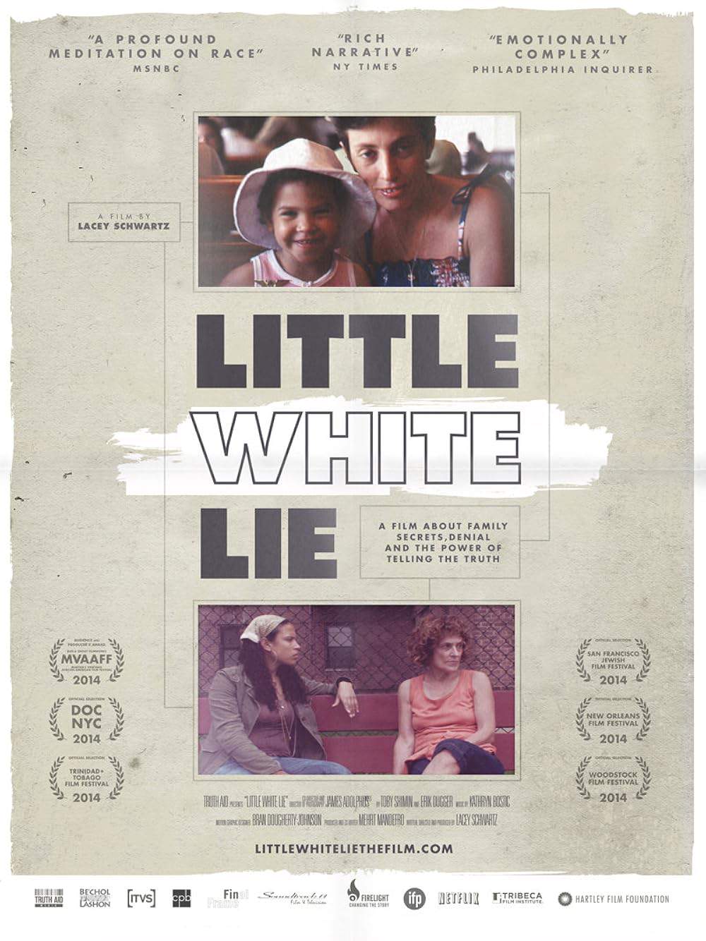 Lacey Schwartz's life takes an unexpected turn when she learns that her biological father is not who she believed. This poignant documentary-drama follows her journey as she confronts a hidden family history and grapples with her evolving sense of identity. The film explores the complexities of race, privilege, and the enduring power of secrets, as Lacey seeks to understand her past and reconcile it with her present.