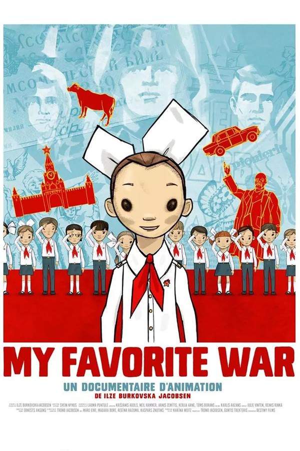 This animated documentary explores a childhood in Soviet-era Latvia, as seen through the eyes of director Ilze Burkovska-Jacobsen. The film shares a deeply personal account of a time when World War II was used as a tool of oppression. Through memories and reflections, it reveals how the complexities of growing up under authoritarian rule intertwined with the constant presence of war, exposing the human cost of ideological manipulation and its impact on daily life.