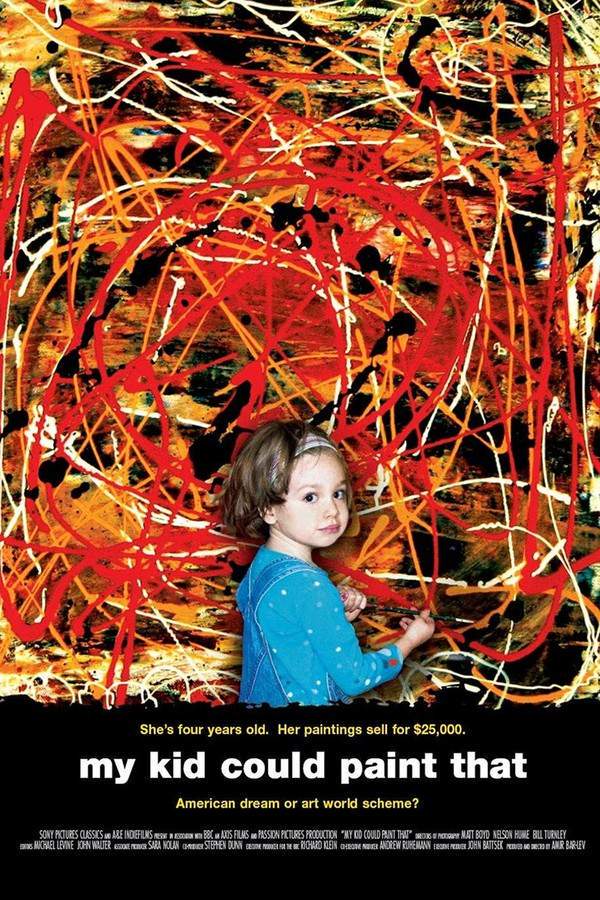 A four-year-old girl’s extraordinary artistic talent leads to international acclaim and soaring prices for her paintings. As her fame grows, questions arise about the genuineness of her abilities, triggering a media frenzy that jeopardizes her family’s reputation and financial security. A documentary filmmaker investigating the phenomenon finds himself increasingly involved in the controversy, grappling with ethical dilemmas and the family’s request for understanding.