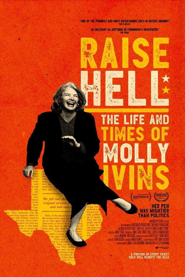 This documentary explores the life and career of Molly Ivins, a fiercely independent Texas journalist known for her sharp wit and fearless reporting. The film showcases her relentless pursuit of truth and her unwavering commitment to championing the Bill of Rights, often skewering corruption and challenging those in power. Her insightful and often humorous commentary on politics remains remarkably relevant, offering a prescient look at the increasing polarization of the American landscape.