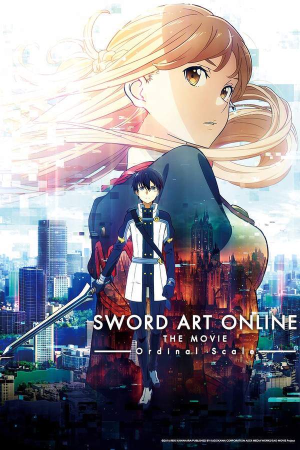 Augmented reality games are rapidly changing the world, and Kirito and his friends find themselves immersed in "Ordinal Scale," the latest craze. However, as they play, the lines between the virtual and real worlds begin to blur, and a sinister plot unfolds. Kirito must confront a formidable opponent and make a difficult decision to protect his companions, but saving them might require him to risk everything.