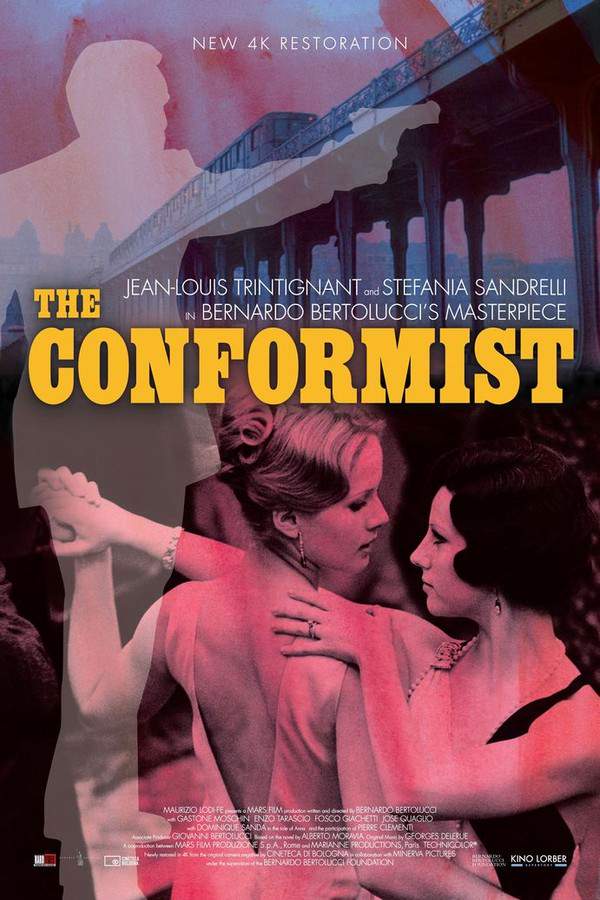 Set in Rome during the 1930s, Bernardo Bertolucci’s acclaimed 1970 drama follows Jean‑Louis Trintignant as a loyal Mussolini operative dispatched to Paris to track down and kill an ex‑professor who escaped Italy after the rise of fascism. The film examines obedience, political repression, and personal alienation with striking visual style.