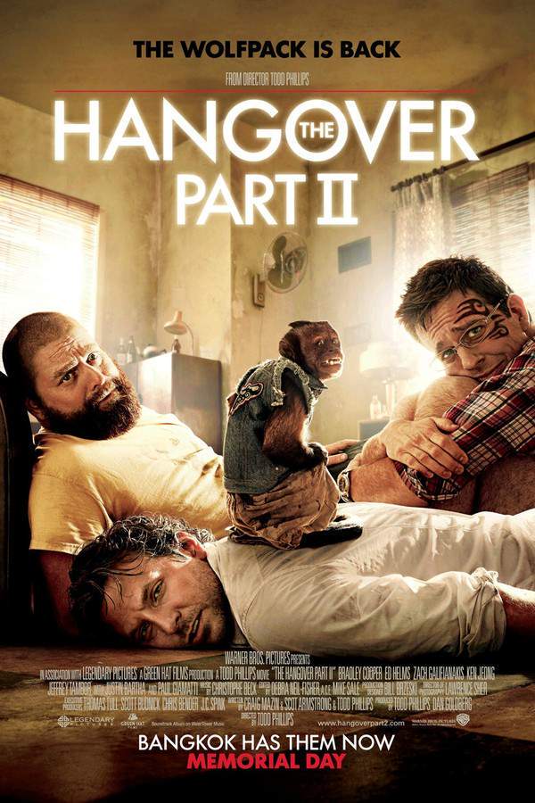 Phil, Stu, Alan, and Doug travel to Bangkok for a wedding, hoping for a smooth and enjoyable celebration. However, their hangover-free intentions quickly unravel as they find themselves caught up in the city's chaotic nightlife. A series of escalating misadventures leaves them with no memory of the previous night and a growing sense of dread about what they might have done. They must retrace their steps to uncover the events of the night before and ensure the groom makes it down the aisle.