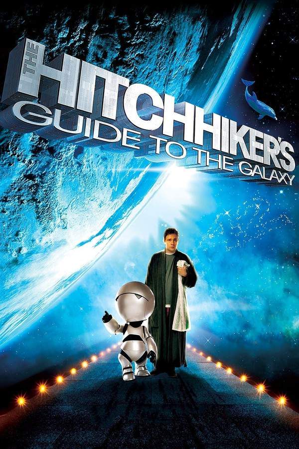When Earth is demolished to make way for a hyperspace bypass, hapless Arthur Dent is rescued by his friend Ford Prefect, who reveals himself to be an alien researcher for the titular Hitchhiker's Guide to the Galaxy. Together, they embark on a journey through space, encountering a diverse and eccentric group of aliens, including the flamboyant President Zaphod Beeblebrox and the intelligent Trillian. Their quest leads them to seek the ultimate answer to life, the universe, and everything.